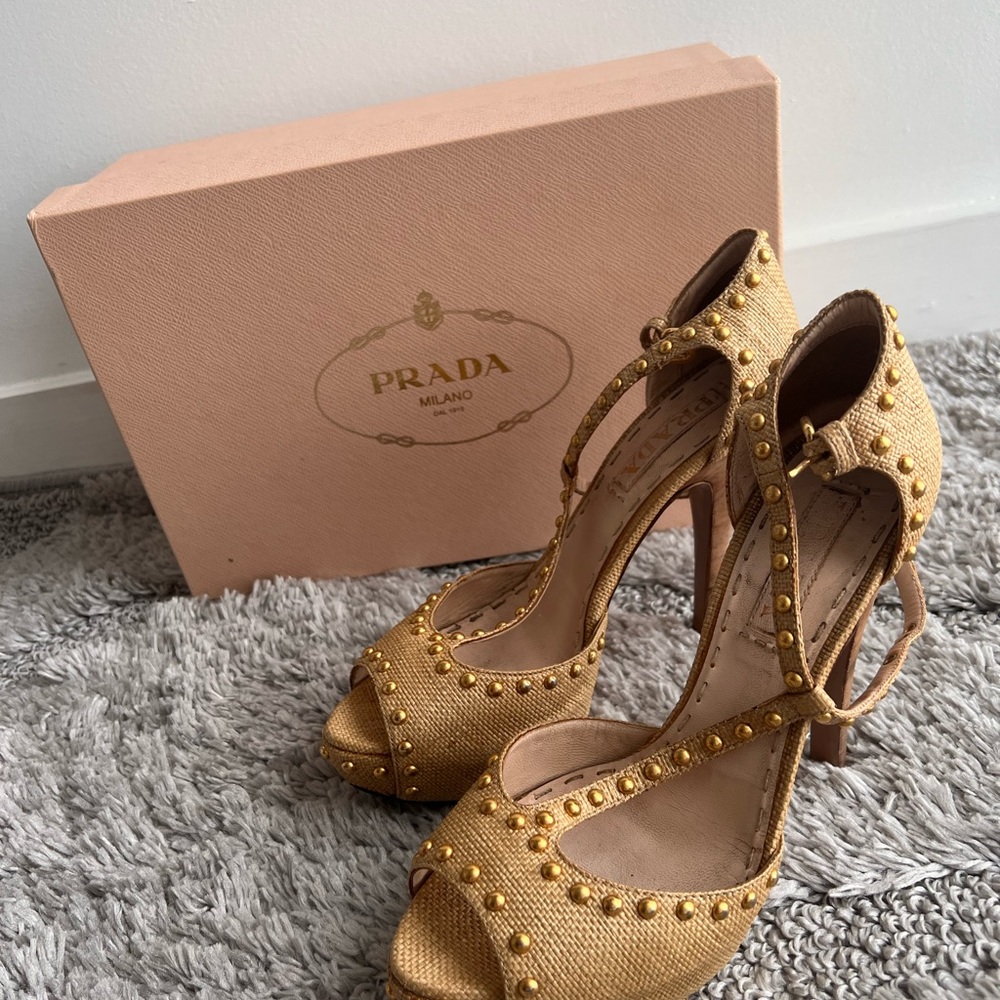 Prada heels. Worn.